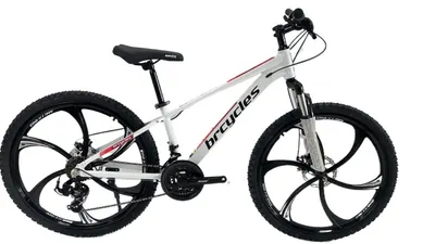 Bicicleta MTB 24″ BR Tornado, cu Rota magnesium , Alb