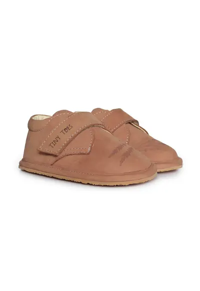 Pantofi Barefoot din piele naturala - Laven - Bej - Bej