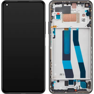 Display cu Touchscreen Xiaomi 11 Lite 5G NE, cu Rama, Negru (Truffle Black), Swap 5600030K9D00