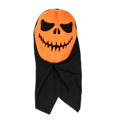 Mască pentru Halloween, Goodmark, model dovleac, cu glugă neagră, one size