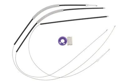Set reparatie macara geam spate stanga potrivit CITROEN C5 II, C5 III dupa 2004 - (cabluri, electric)