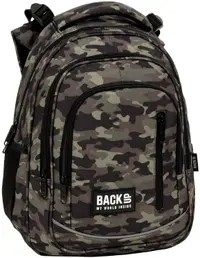 Ghiozdan școlar BackUp R - Camo, cu 3 compartimente