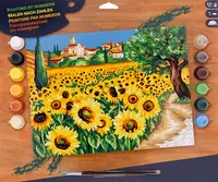 Set creativ de desen KSG Crafts - Capodopera, Floarea soarelui