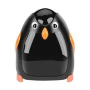 Ascutitoare electrica Eagle EG-5008, alimentare 4 baterii AA neincluse, 1 orificiu, 8mm, model pinguin, plastic, negru