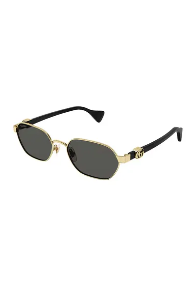 Ochelari de soare cu rama metalica - Auriudwqfwq - Auriu/Negru