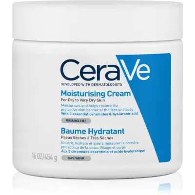 CeraVe Moisturizers Crema hidratanta pentru fata si corp pentru pielea uscata sau foarte uscata 454 g
