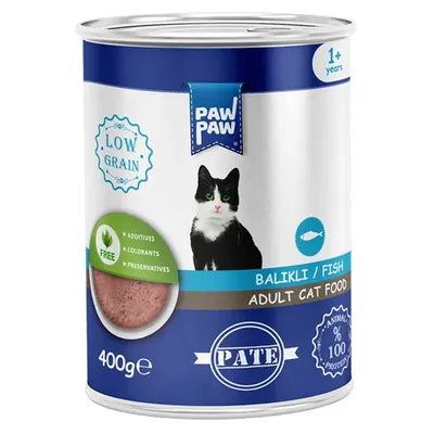 Hrană umedă pate pentru pisică, Adult, PawPaw, Pește, 400g Engros
