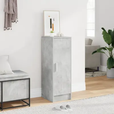 vidaXL Pantofar, gri beton, 32x35x92 cm, PAL