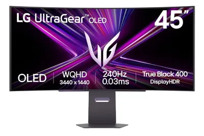 Monitor de gaming LG - UltraGear 45GX900A-B, 44.5'', 240Hz, 0.03ms, negru