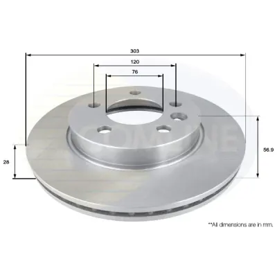 Disc frana COMLINE ADC2604V