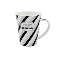 Cană din porțelan personalizată cu mesaj "Keep calm and Be Awesome"