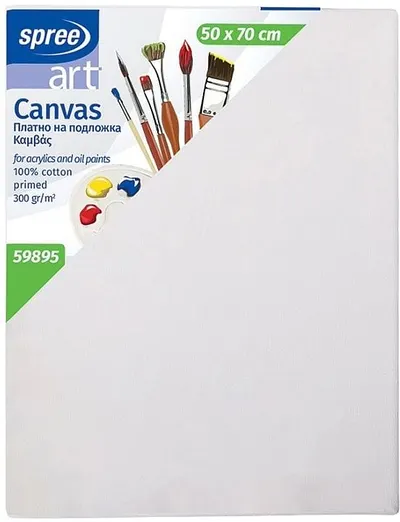 Pânză de pictură pe cadru Spree Art - 50 х 70 cm, 100% bumbac