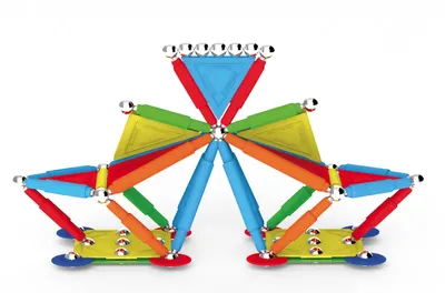 Set de constructie magnetic - Supermag Projects, 30 piese