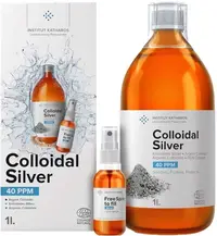 Colloidal Silver Argint coloidal, 40 PPM, 1000 ml, Institut Katharos