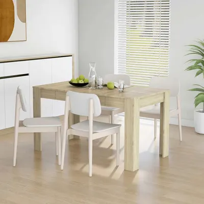 vidaXL Masă de sufragerie stejar Sonoma 140x74,5x76 cm lemn prelucrat