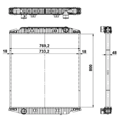 Radiator, racire motor NRF 539567