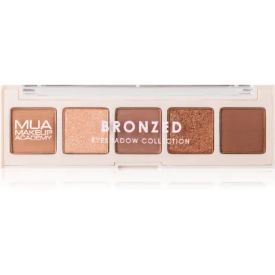 MUA Makeup Academy Eyeshadow Collection 5 Shade Palette paletă cu farduri de ochi culoare Bronzed 3.8 g