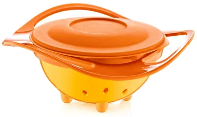 Bol de hrănire cu rotație de 360 de grade BabyJem - Orange