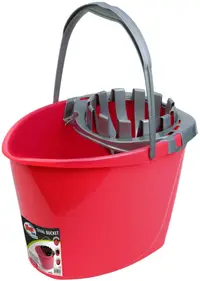Găleată ovală cu sită pentru cârpe Magic Clean - Premium, 14 l, roz