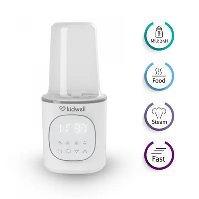 Incalzitor pentru biberoane Kidwell gala White 4 in 1 cu sterilizare si mentinere temperatura