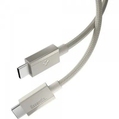 Cablu Date si Incarcare USB-C - USB-C Spigen EB6015CC, 60W, 1.5m, Gri Titan ACA10419