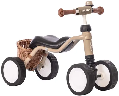 Bicicletă cu 4 roți Puky - Wutsch Bundle, bej