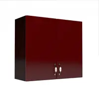 Corp superior 80 cu 2 usi Zebra MDF rosu simplu