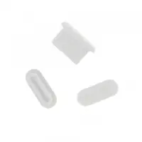 Dop Anti Praf Port Telefon OEM, USB-C, Set 10 bucati, Alb