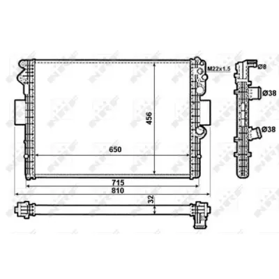 Radiator, racire motor NRF 53612