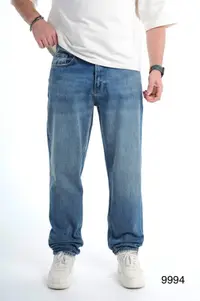 Blugi Bărbați Denim Relaxed Fit Jogger Classic Blue Bgas1168(9994) (mărime: 36)