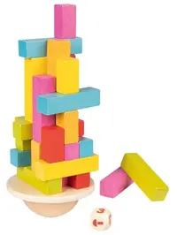 Joc de echilibrare din lemn Goki - Dancing Tower