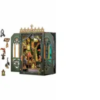Puzzle 3D, Cotor de carte, Book Nook DIY, The Darkness Herbarium, Cutebee, 90 piese