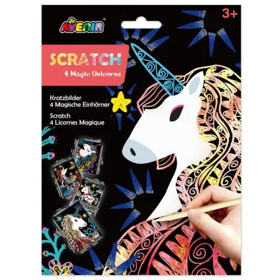 Kit de razuit, Avenir, 4 Unicorni magici