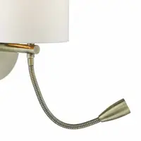 Aplica Feta Wall Light LED Antique Brass Base Only