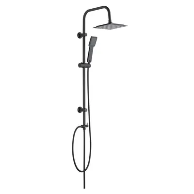 Set de duș negru mat din oțel inoxidabil 101 cm Cuadro – Wenko