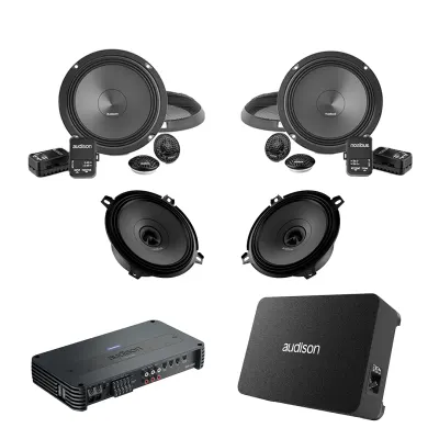 Pachet Difuzoare Auto cu subwoofer Opel Combo D 2012-2018 Audison Prima 1010 W