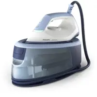 Statie de calcat cu abur Philips seria 3000 PSG3000/20, 2400 W, jet de abur continuu 120 g/min, jet de abur 350 g, Talpa ceramica, Rezervor apa detasabil 1.4 l, Oprire automata, sistem de detartrare Smart Calc Clean