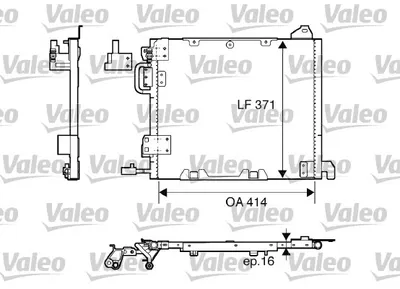 Radiator clima AC cu uscator OPEL ASTRA G, ZAFIRA A 1.7D-2.2D intre 1998-2009