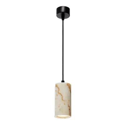 Lustră crem cu abajur din marmură ø 6,5 cm Selma – Opviq lights