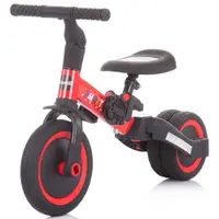 Tricicleta pentru copii Chipolino Smarty Red 2 in 1, ghidon reglabil, de la 1 ani si o greutate de pana la 25 kg