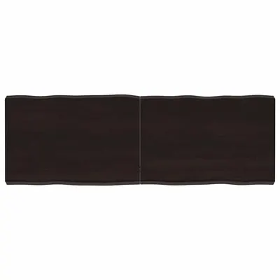 vidaXL Blat masă, 120x40x(2-6) cm, maro, lemn tratat contur organic