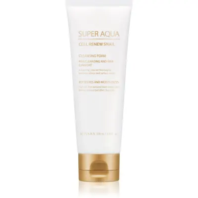Missha Super Aqua Cell Renew Snail spuma de curatat extract de melc 100 ml