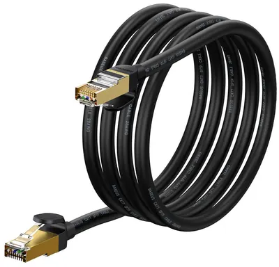 Cablu de rețea Baseus - Speed Seven Fast, RJ45/RJ45, 2 m, negru