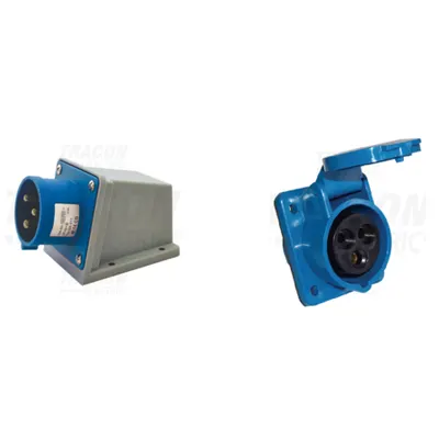 Pachet Conectare Industriala Sigura: Fisa Aparenta si Priza Incorporabila Oblica TICS 32A 250V