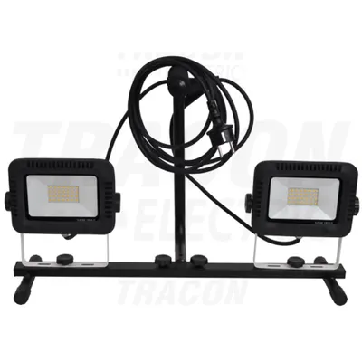 Proiector LED cu stativ pentru lucrari RSMDAW230W 180-240 VAC, 2×30W, 4000K, IP65, 2×2400lm, EEI=A
