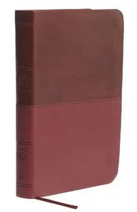 NKJV, Value Thinline Bible, Compact, Imitation Leather, Burgundy, Red Letter Edition