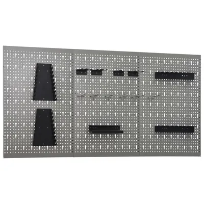 Gossi panouri pentru scule de perete, 3 buc., 40 x 58 cm, otel