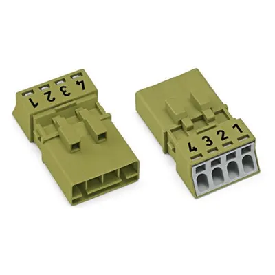 Plug; 4-pole; 1,50 mm²; light green