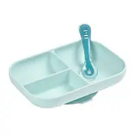 Set de masa silicon Beaba 2 piese Bleu
