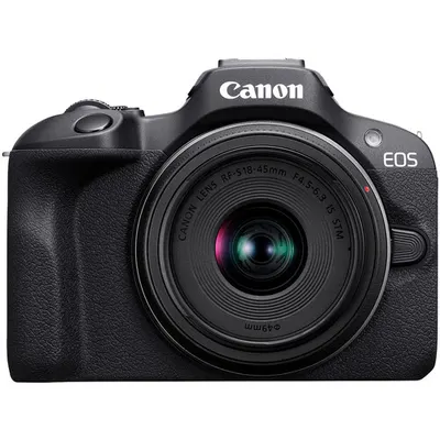 Aparat foto Canon - EOS R100, RF-S 18-45mm, f/4.5-6.3 IS STM, negru